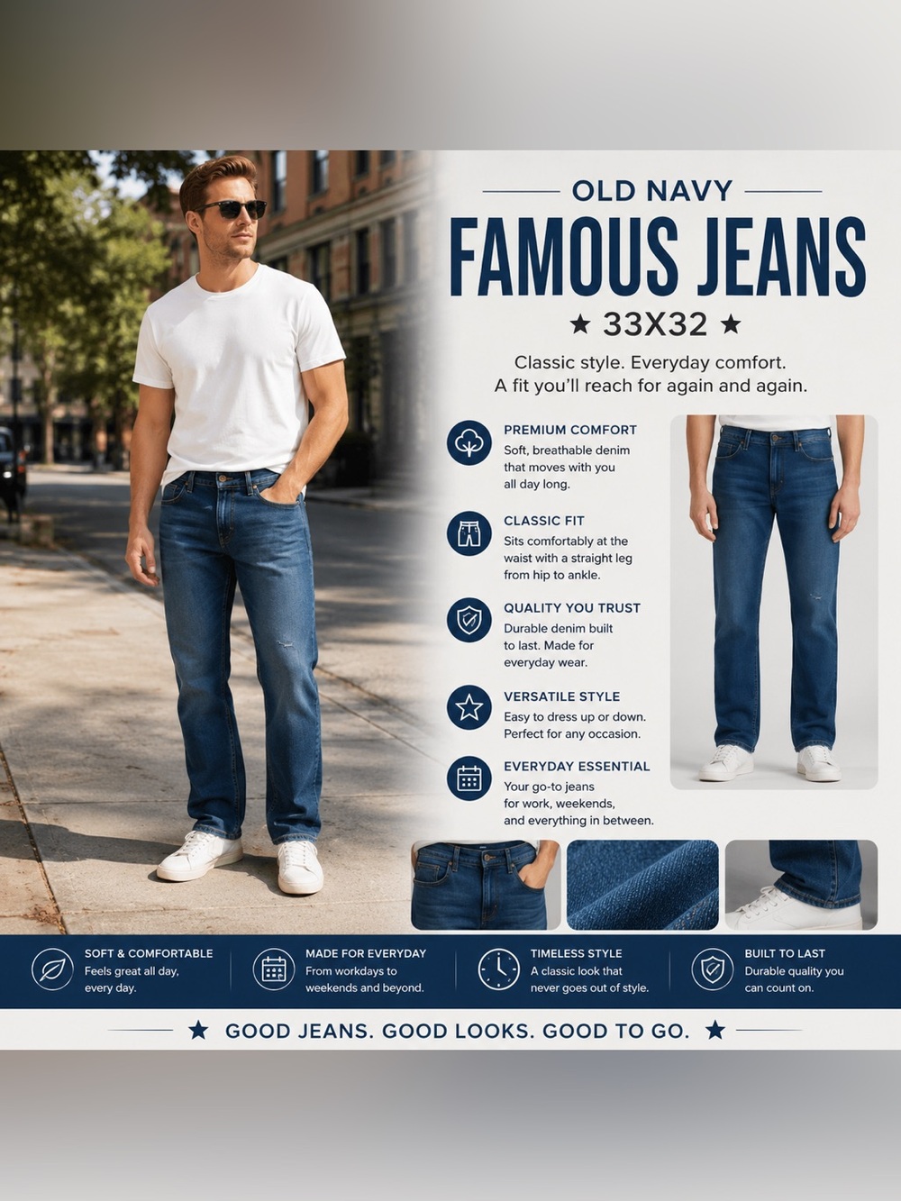 Old Navy Famous Jeans 33X32
